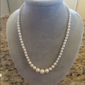 Vintage Art Deco Graduated Pearl Necklace